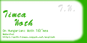 timea woth business card